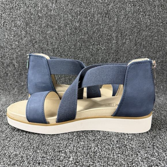 LifeStride Women's Giselle Blue Navy Cream Strappy Sandal Size 8 - Picture 6 of 11
